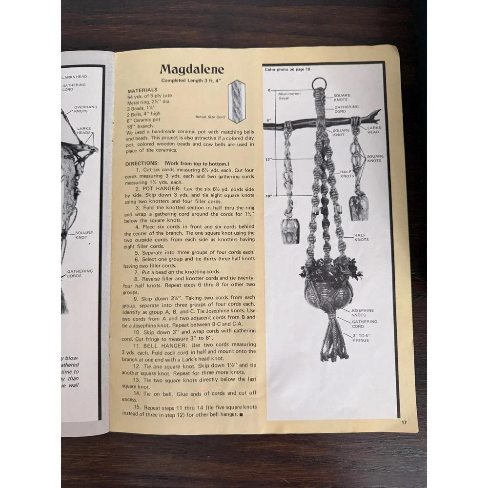 Craft Course Book vintage macrame